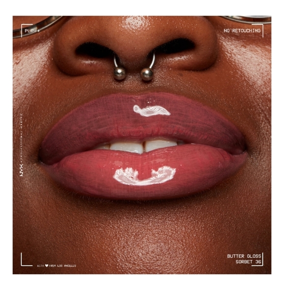 NYX Professional Makeup Butter Gloss, Non-Sticky Lip Gloss, Sorbet - Picture 2 of 7
